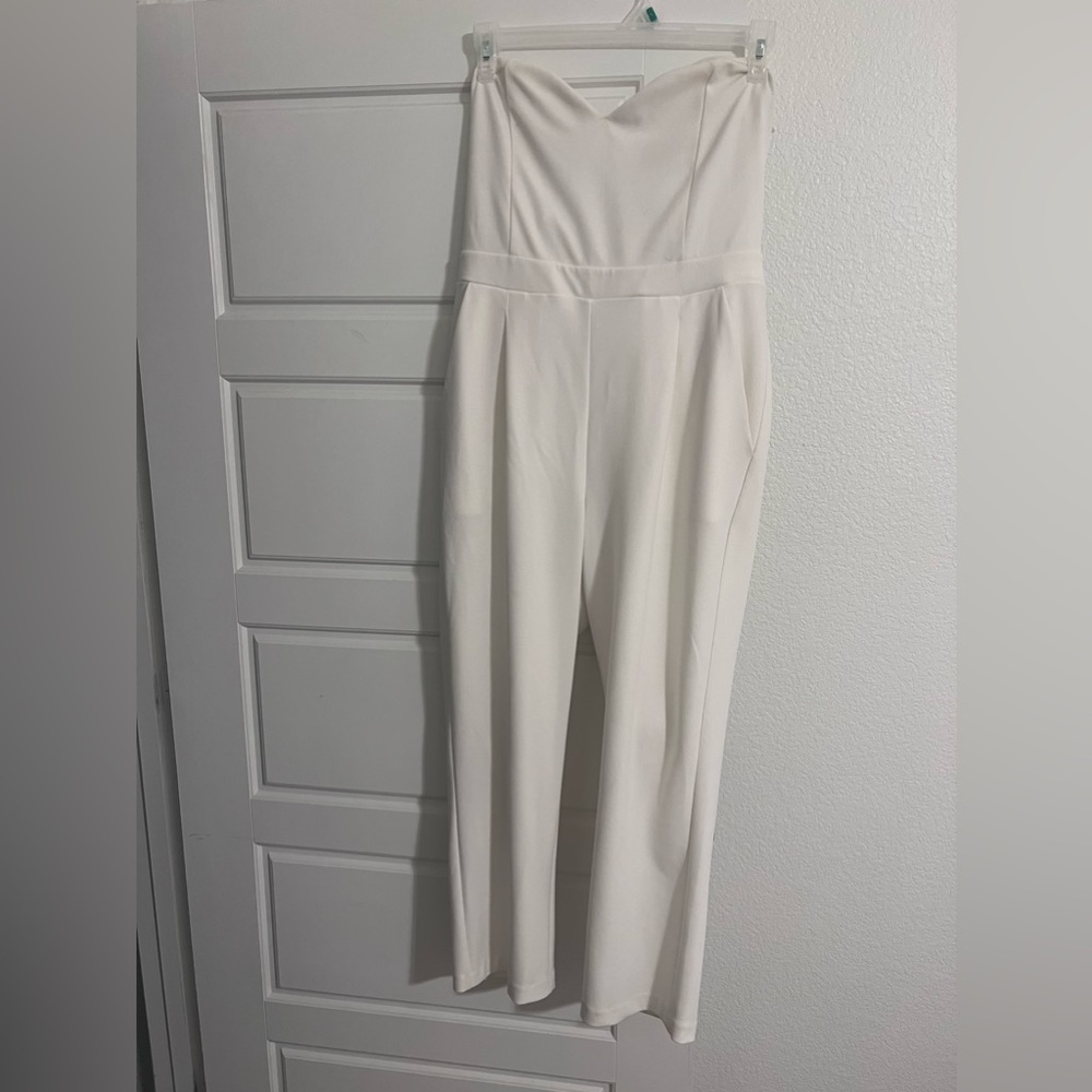 Express brand, ivory jumpsuit, size 14 (fits more like size 12)